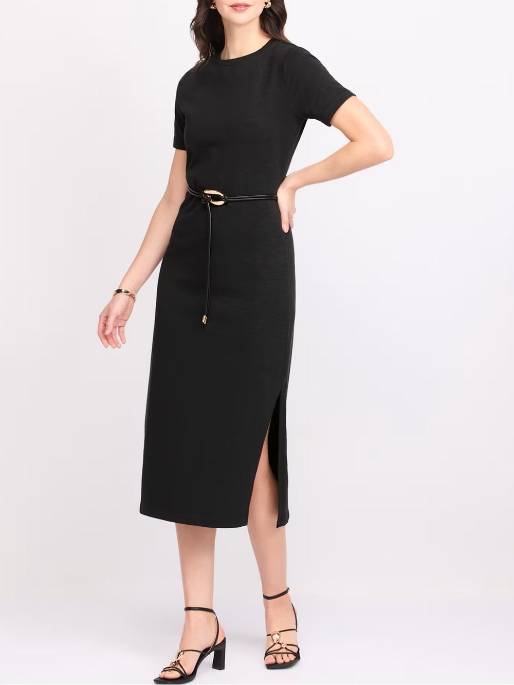 Montgomery Post
Short Sleeve Belted Shift Dress
